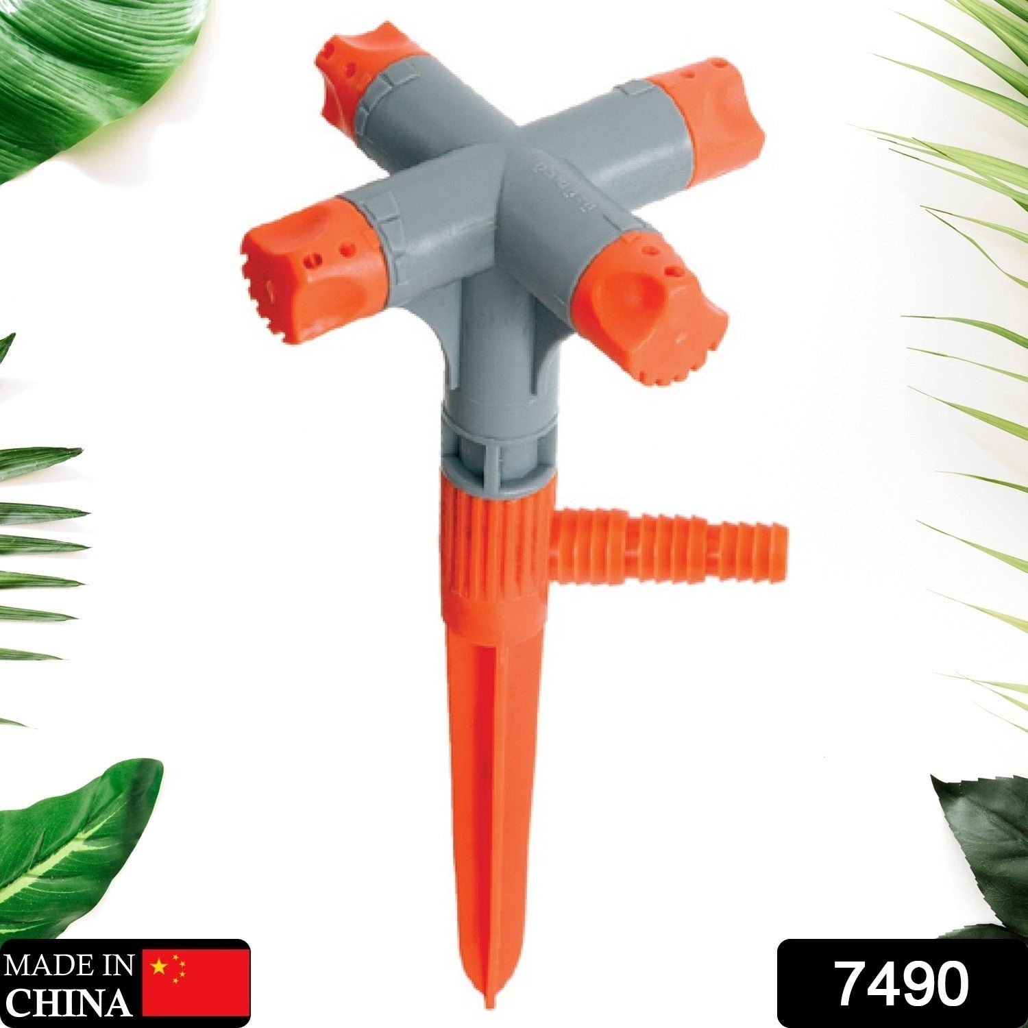 360° Rotating Garden Sprinkler – Adjustable 4-Arm Lawn Water Sprayer 360° Rotating Garden Sprinkler – Adjustable 4-Arm Lawn Water Sprayer